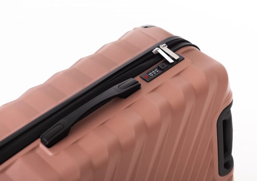 Средний дорожный чемодан ABS-пластик Travel World R37244М-RG (Rose Gold / Розовое золото) на колёсах R37244М-RG фото