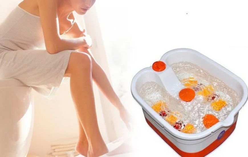 Ванночка массажер для ног Multifunction Footbath Massager RF-368A-1 Гидромассажная ванночка для ног 368A-1 фото