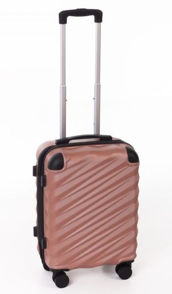 Малый дорожный чемодан ABS-пластик Travel World R37244S-RG (Rose Gold / Розовое золото) на колёсах R37244S-RG фото