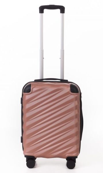 Малый дорожный чемодан ABS-пластик Travel World R37244S-RG (Rose Gold / Розовое золото) на колёсах R37244S-RG фото