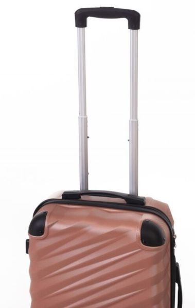 Малый дорожный чемодан ABS-пластик Travel World R37244S-RG (Rose Gold / Розовое золото) на колёсах R37244S-RG фото