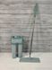 Швабра с ведром с автоматическим отжимом (2 смен. насадки) Мятный Flat Mop, поломойка, швабра для мойки полов 10050-Мят фото 5