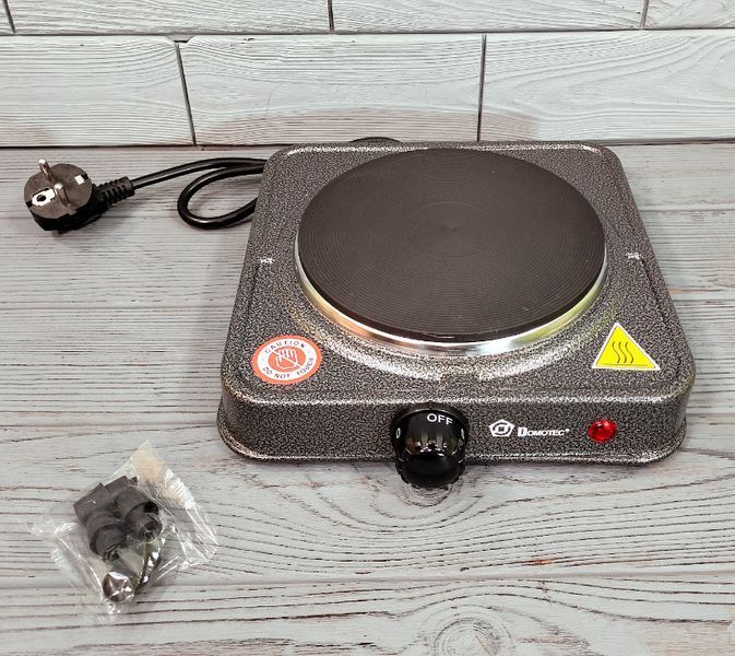 Одноконфорочная переносная электрическая плита Domotec MS-5821 / Дисковая электроплитка настольная MS-5821 фото