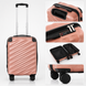 Малый дорожный чемодан ABS-пластик Travel World R37244S-RG (Rose Gold / Розовое золото) на колёсах R37244S-RG фото 1