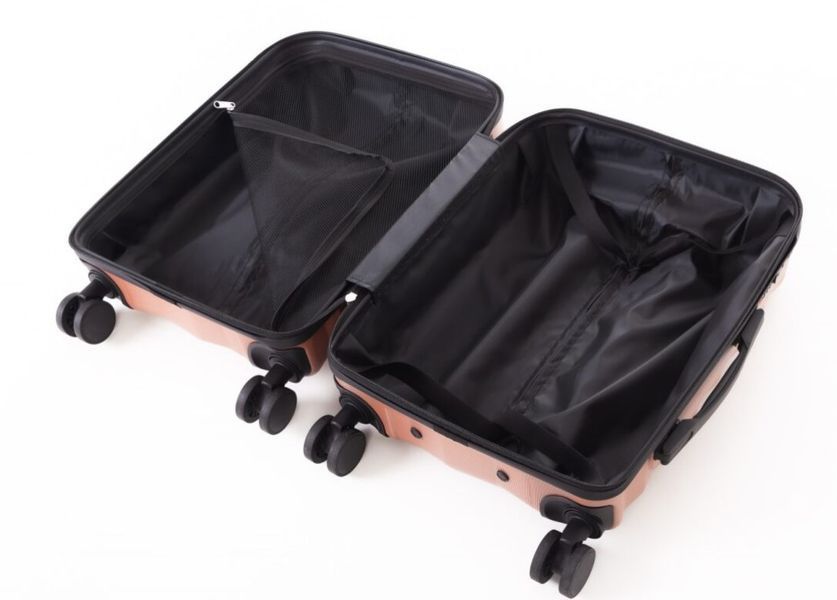 Малый дорожный чемодан ABS-пластик Travel World R37244S-RG (Rose Gold / Розовое золото) на колёсах R37244S-RG фото