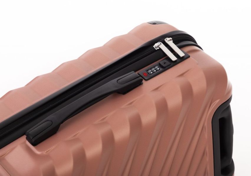 Малый дорожный чемодан ABS-пластик Travel World R37244S-RG (Rose Gold / Розовое золото) на колёсах R37244S-RG фото