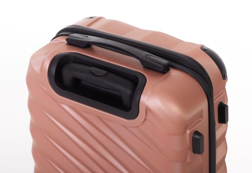 Малый дорожный чемодан ABS-пластик Travel World R37244S-RG (Rose Gold / Розовое золото) на колёсах R37244S-RG фото