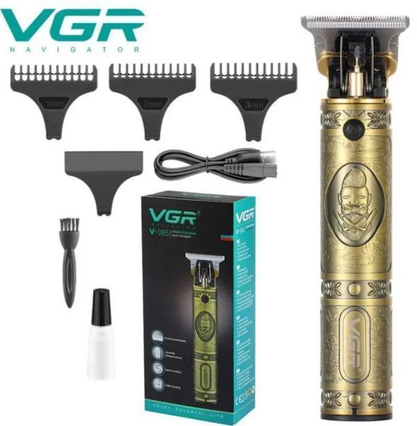 Машинка для стрижки волосся VGR V-085 / Триммер для бороди / Окантовочна машинка для стрижки волосся V-085 фото