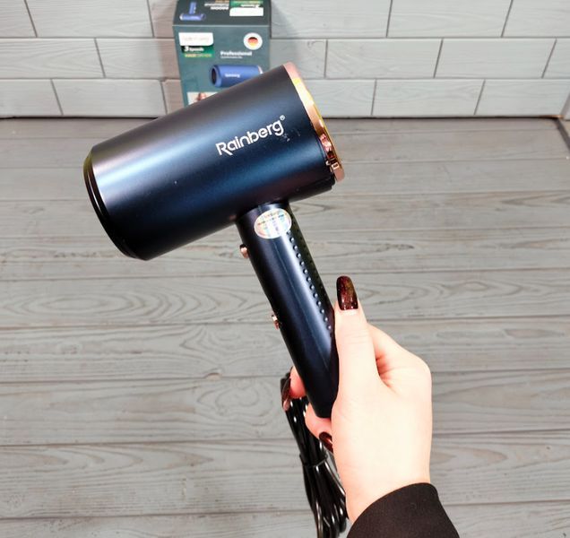 Профессиональный фен для волос Rainberg RB-2212 8800W / Мощный фен для волос RB-2212-зелен фото