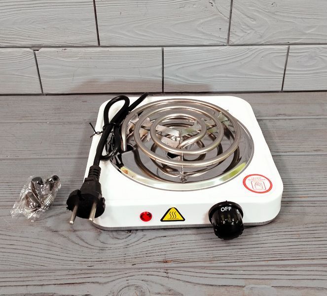 Одноконфорочная электрическая плита переносная Hot Plate JX-1010B / Спиральная электроплитка настольная JX-1010B фото