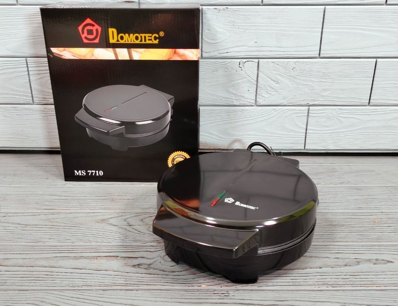 Вафельниця електрична DOMOTEC MS 7710 1000Вт для приготування тонких вафель 7710 фото