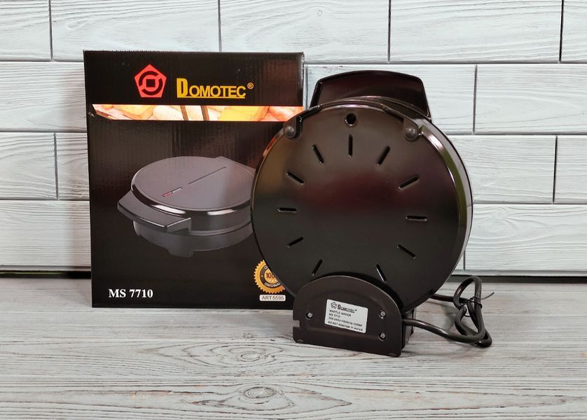 Вафельниця електрична DOMOTEC MS 7710 1000Вт для приготування тонких вафель 7710 фото
