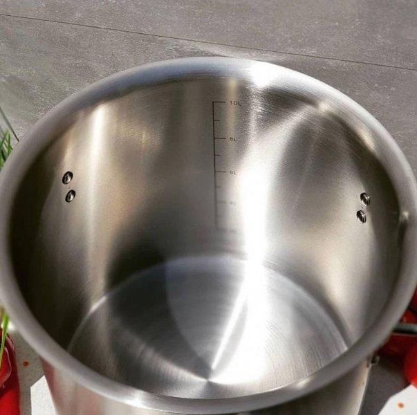 Большая кастрюля с крышкой 50л Edenberg EB-3777 с нержавеющей стали / Высокая кастрюля EB-3777 фото
