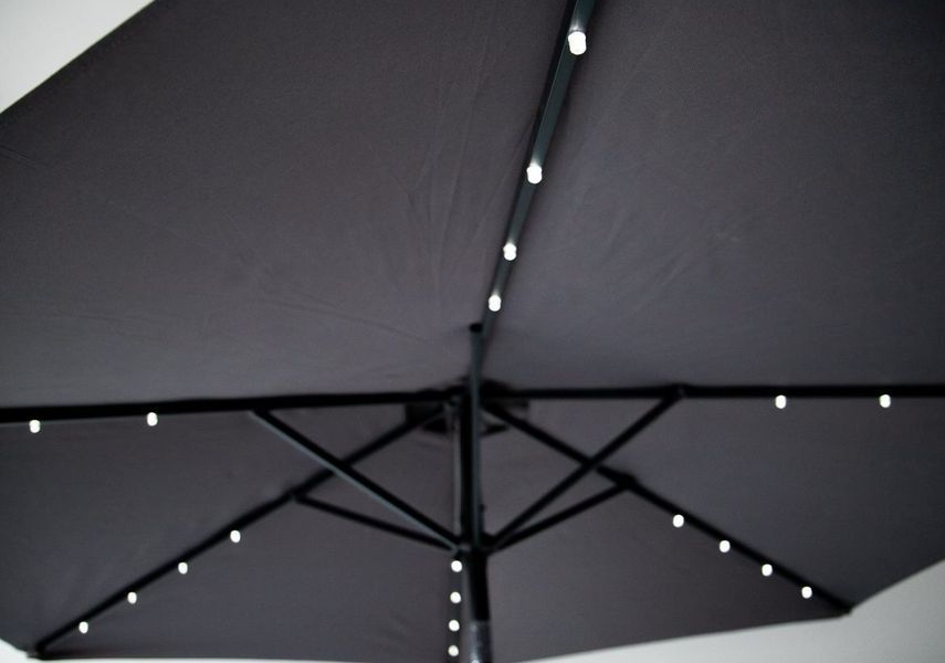 Зонт для Кафе 2.7 метра с led-подсветкой антиветер и наклоном MH-3836 MH-3836 фото