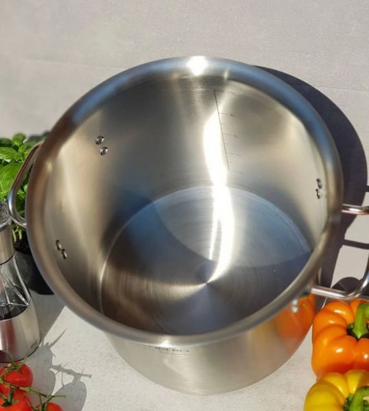 Каструля з нержавіючої сталі Edenberg EB-3778 70 л велика висока з металевою кришкою EB-3778 фото