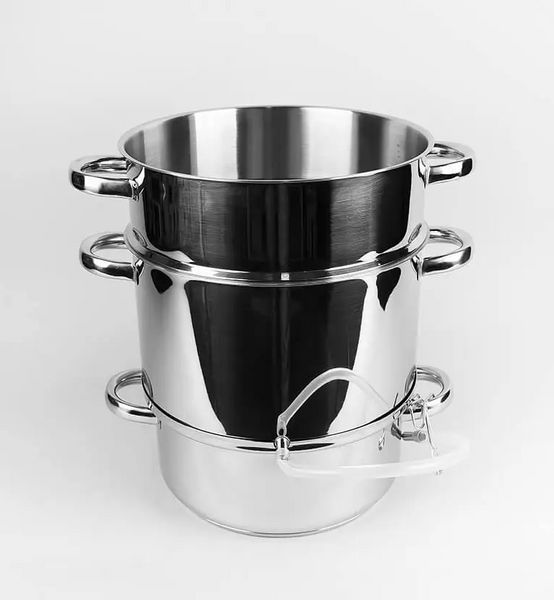 Соковарка-пароварка 8 л Maestro MR-1030 з неіржавкої сталі/Каструля для соку MR-1030 фото