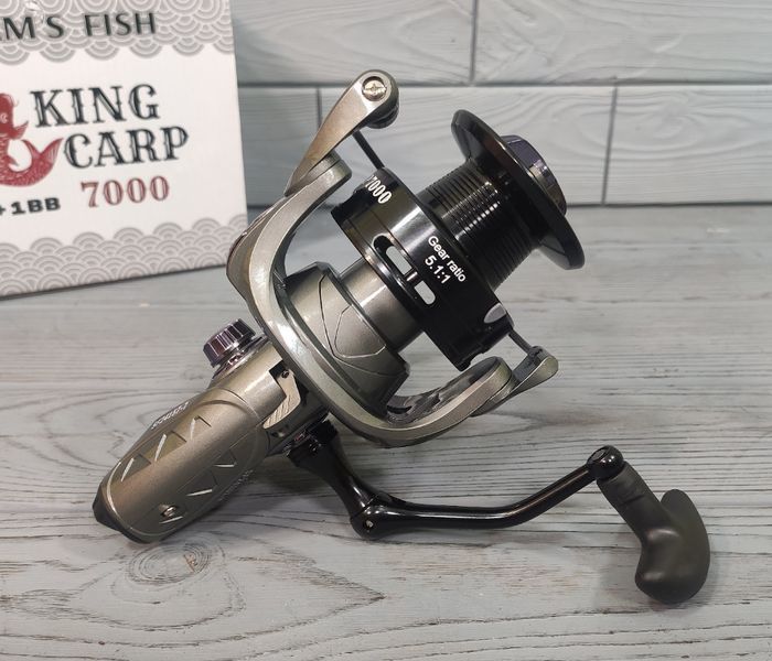 Катушка с бейтраннером 7000 7+1bb Sams Fish Sams Fish "King Carp" SF24157-7 SF24157-7 фото