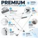Сушарка для білизни підлогова PREMIUM 18 м біла складана металева з бічними крилами AV18WHT AV18WHT фото 3