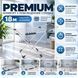Сушарка для білизни підлогова PREMIUM 18 м біла складана металева з бічними крилами AV18WHT AV18WHT фото 2