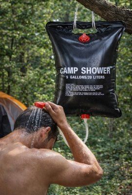 Подвесной душ Camp Shower 20л для кемпинга и дачи / Резиновый душ пакет для туризма GR-6157 фото