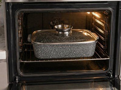 Прямокутна жаровня Edenberg EB-12126 4,7 л з антипригарним покриттям і кришкою з кнопкою для олії EB-12126 фото