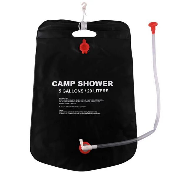Подвесной душ Camp Shower 20л для кемпинга и дачи / Резиновый душ пакет для туризма GR-6157 фото