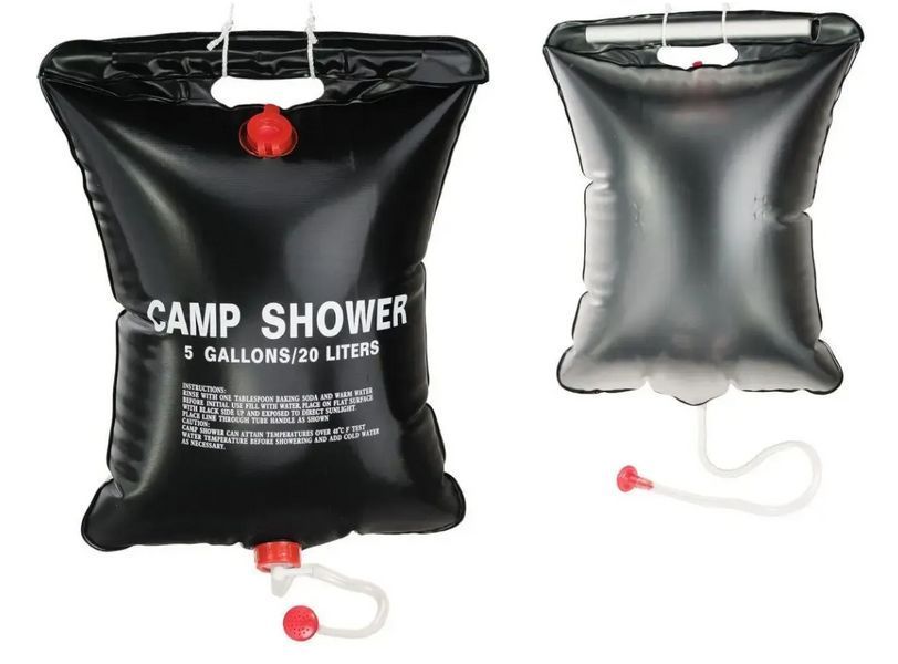 Подвесной душ Camp Shower 20л для кемпинга и дачи / Резиновый душ пакет для туризма GR-6157 фото