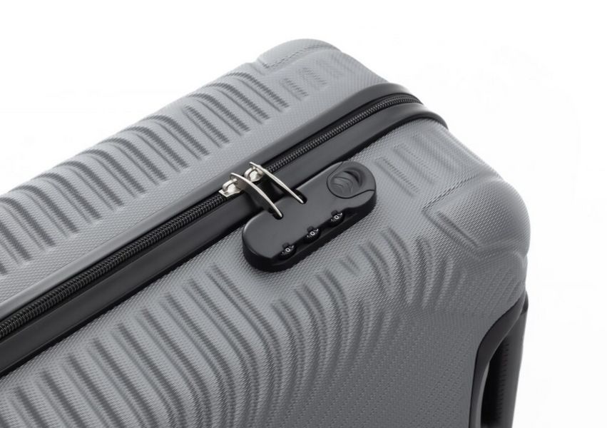 Малый дорожный чемодан ABS-пластик Travel World R33422S-GR (Серый) на колёсах R33422S-GR (Серый) фото
