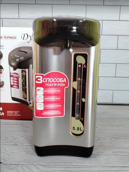 Термопот 5,8 л електричний (електричний чайник із термосом) 900 Вт Duet Thermo Pot D-858 D-858 фото