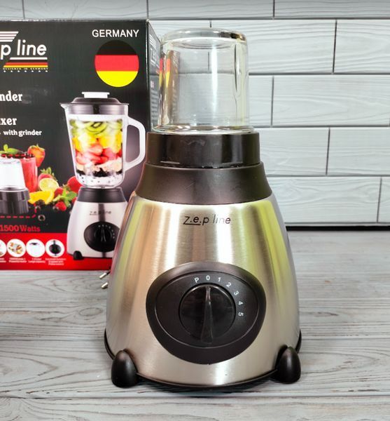 Блендер 1500W бытовой кухонный стационарный 1,5л с кофемолкой Zepline ZP-004 ZP-004 фото