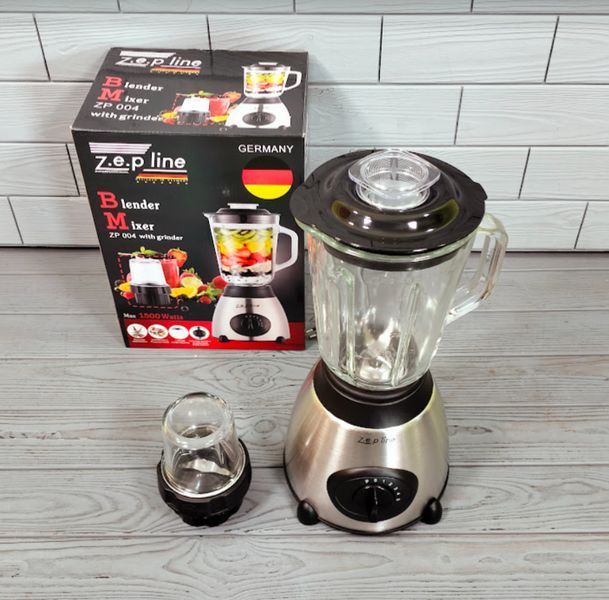 Блендер 1500W бытовой кухонный стационарный 1,5л с кофемолкой Zepline ZP-004 ZP-004 фото