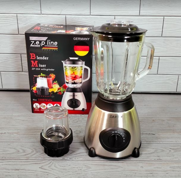 Блендер 1500W бытовой кухонный стационарный 1,5л с кофемолкой Zepline ZP-004 ZP-004 фото