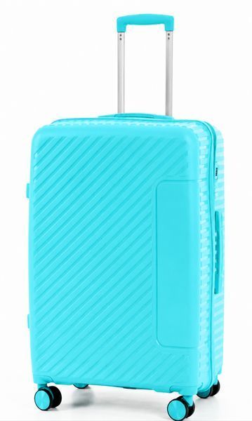 Велика дорожня валіза поліпропілен Travel world 36983L-T (м'ятно-бірюзова) на колесах і кодовим замком R36983L-T фото