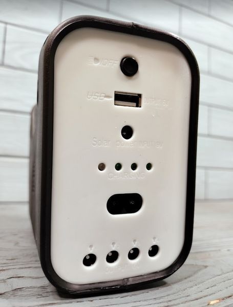 Фонарь-светильник аккумуляторный с PowerBank и солнечной панелью + 3 лампочки GD-3 / Солнечная станция GD-3 фото