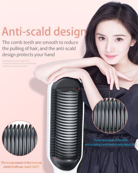 Расчёска - выпрямитель для укладки волос Hair Straightener HQT-908/909 HQT-908/909 фото