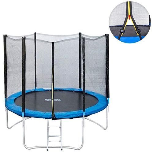 Батут Profi Sport 8FT 246см (252) с защитной сеткой и лестницей (Спортивный батут) 0496 фото