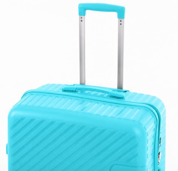 Велика дорожня валіза поліпропілен Travel world 36983L-T (м'ятно-бірюзова) на колесах і кодовим замком R36983L-T фото