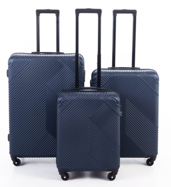 Набор дорожных чемоданов 3шт ABS-пластик Travel World R33422-DB (Dark Blue/Тёмно-синий) на колёсах R33422-DB фото