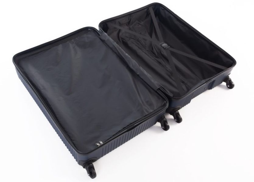 Набор дорожных чемоданов 3шт ABS-пластик Travel World R33422-DB (Dark Blue/Тёмно-синий) на колёсах R33422-DB фото