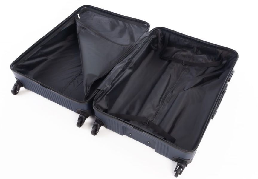 Набор дорожных чемоданов 3шт ABS-пластик Travel World R33422-DB (Dark Blue/Тёмно-синий) на колёсах R33422-DB фото