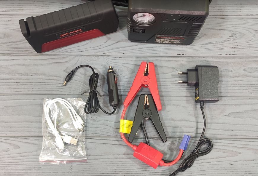 Пуско-зарядний пристрій JUMPSTARTER TM15 PUMP (50800 маг) + компресор TM15+К-14090 фото