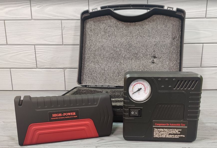 Пуско-зарядний пристрій JUMPSTARTER TM15 PUMP (50800 маг) + компресор TM15+К-14090 фото