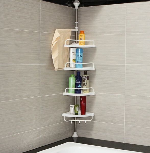 Кутова полиця для ванної Multi Corner Shelf, 4 рівня, 3,2 м MCS-3.2 фото