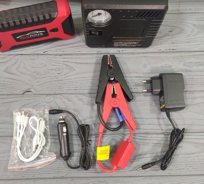 Пускозарядний пристрій + компресор JUMPSTARTER JX27 with Pump (99800 мА&middot;год) JX27+К-15227 фото