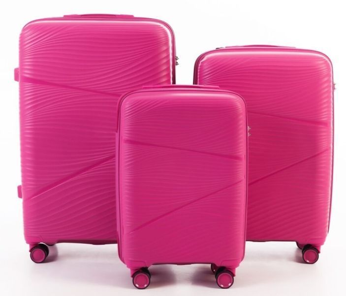 Валізи на колесах 3 шт SONADA R37253-P Pink комплект з кодовим замком R37253-P фото