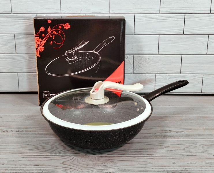 Сковорода вакуумна WOK 32х8 см з тефлоновим покриттям 591 PP/Скородка для всіх різновидів плит 591 PP фото