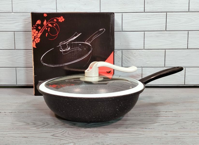 Сковорода вакуумна WOK 32х8 см з тефлоновим покриттям 591 PP/Скородка для всіх різновидів плит 591 PP фото