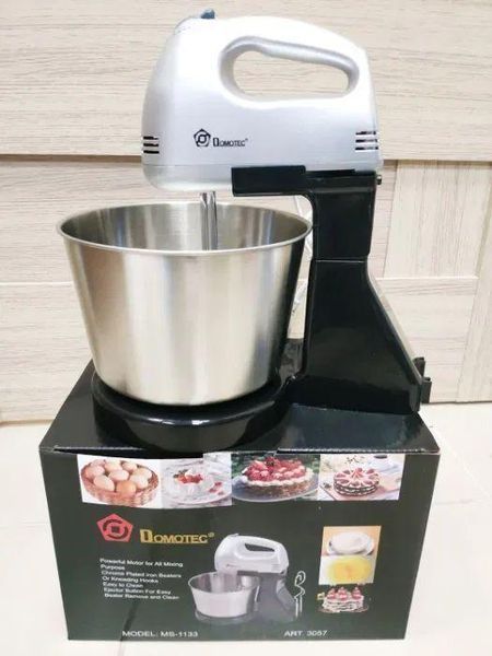 Миксер электрический с металлической чашей DOMOTEC MS-1133 1133 фото