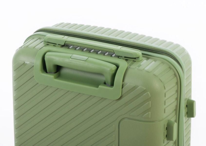 Дорожні валізи 3 штуки Travel World 36983L-GR Green на колесах з кодовим замком R36983-GR фото