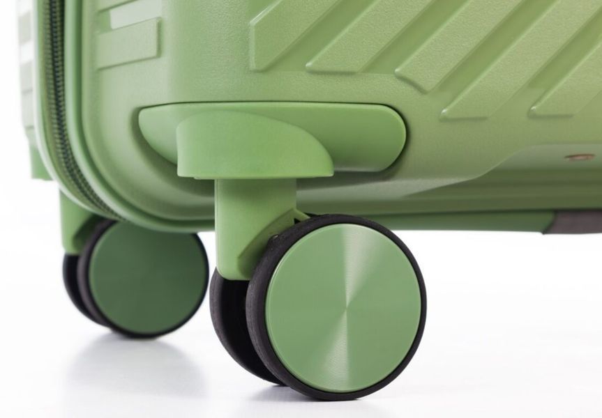Дорожні валізи 3 штуки Travel World 36983L-GR Green на колесах з кодовим замком R36983-GR фото